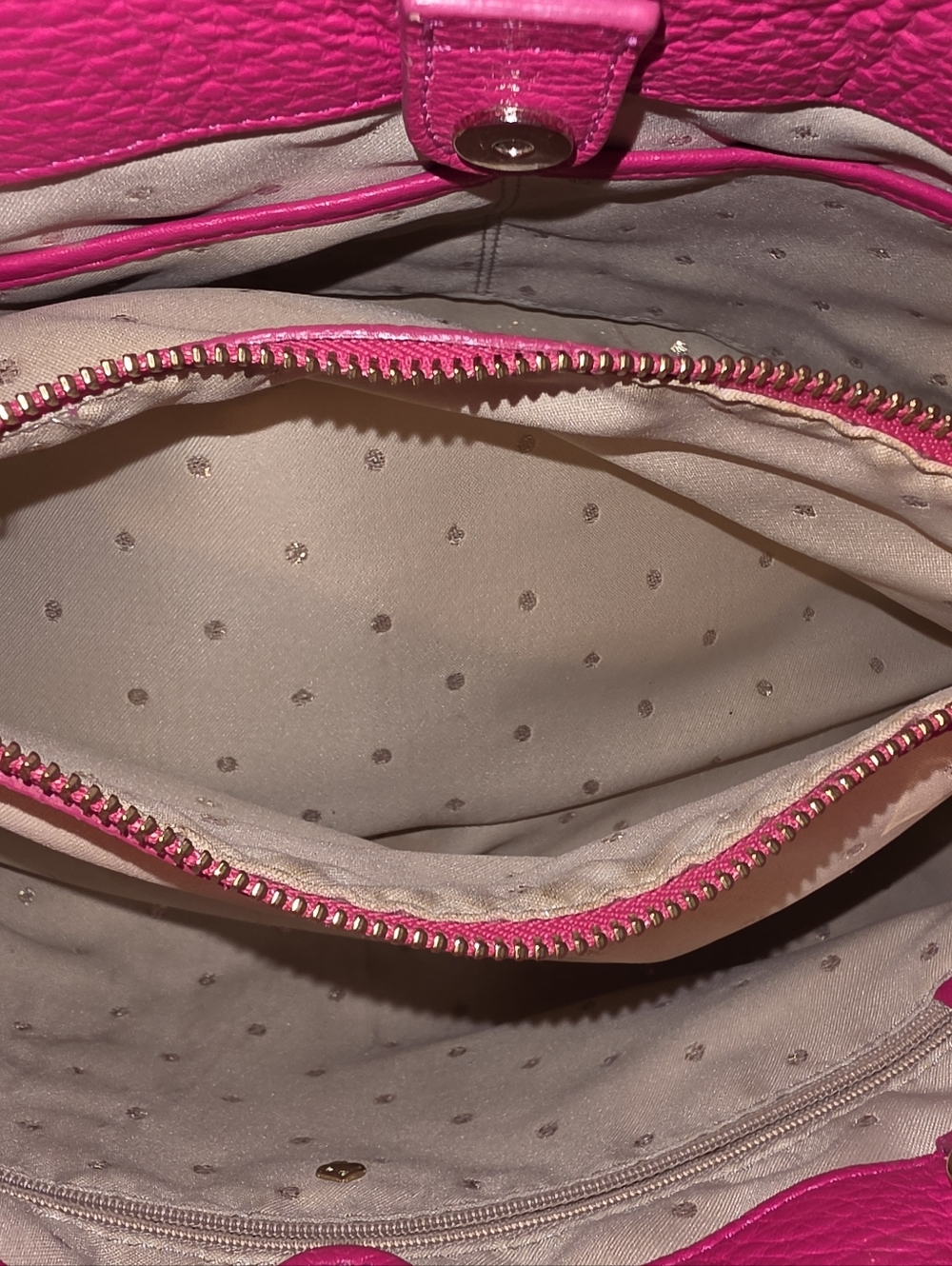 Kate Spade Leather Bag Gold Coast Small Maryanne Quilted Zinnia Pink - Picture 3 of 9